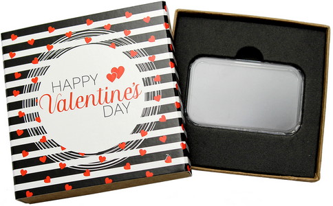SilverTowne Natural Kraft Paper Gift Box with Valentine Box Sleeve